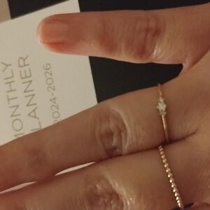 Electric Picks dainty diamond ring